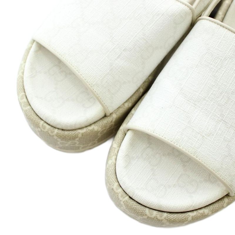 Gucci Sandals Platform GG Supreme Thick Sole Open Toe Strap 35 — view 3