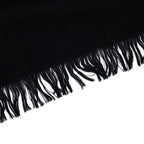 Chanel Scarf CC Logo Cashmere Beads Shawl Black — view 4