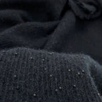 Chanel Scarf CC Logo Cashmere Beads Shawl Black — view 6