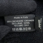 Chanel Scarf CC Logo Cashmere Beads Shawl Black — view 8
