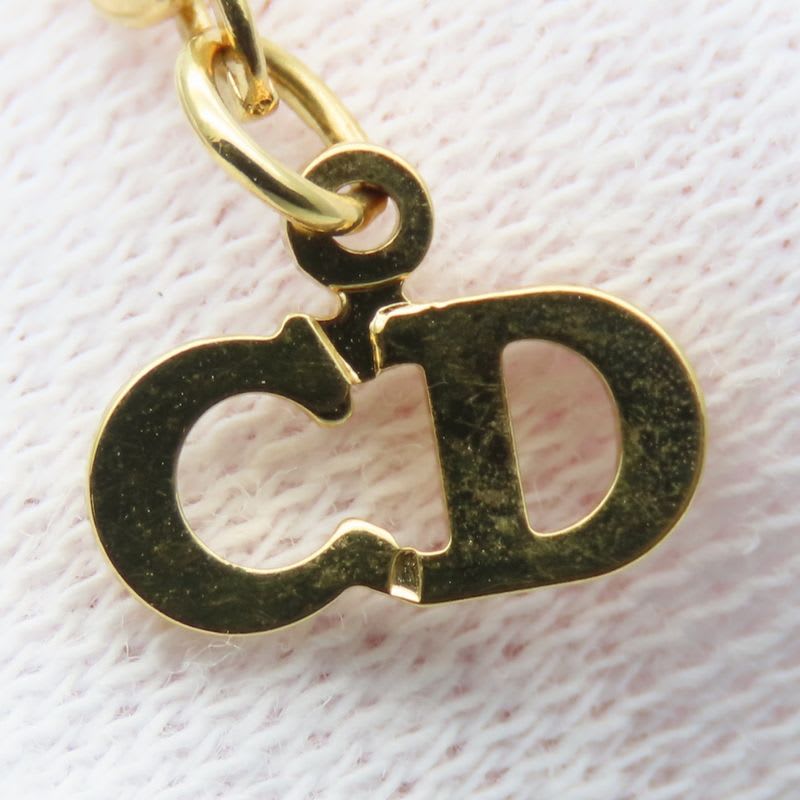 Christian Dior Necklace CD Logo Metal Gold Plated GP Accessories — view 8