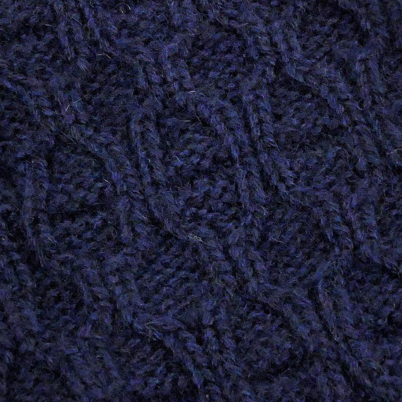Hermes Gloves Tri Maillon Navy M Size Cashmere — view 7