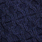 Hermes Gloves Tri Maillon Navy M Size Cashmere — view 7