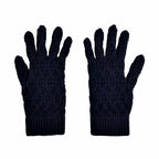 Hermes Gloves Tri Maillon Navy M Size Cashmere — view 2