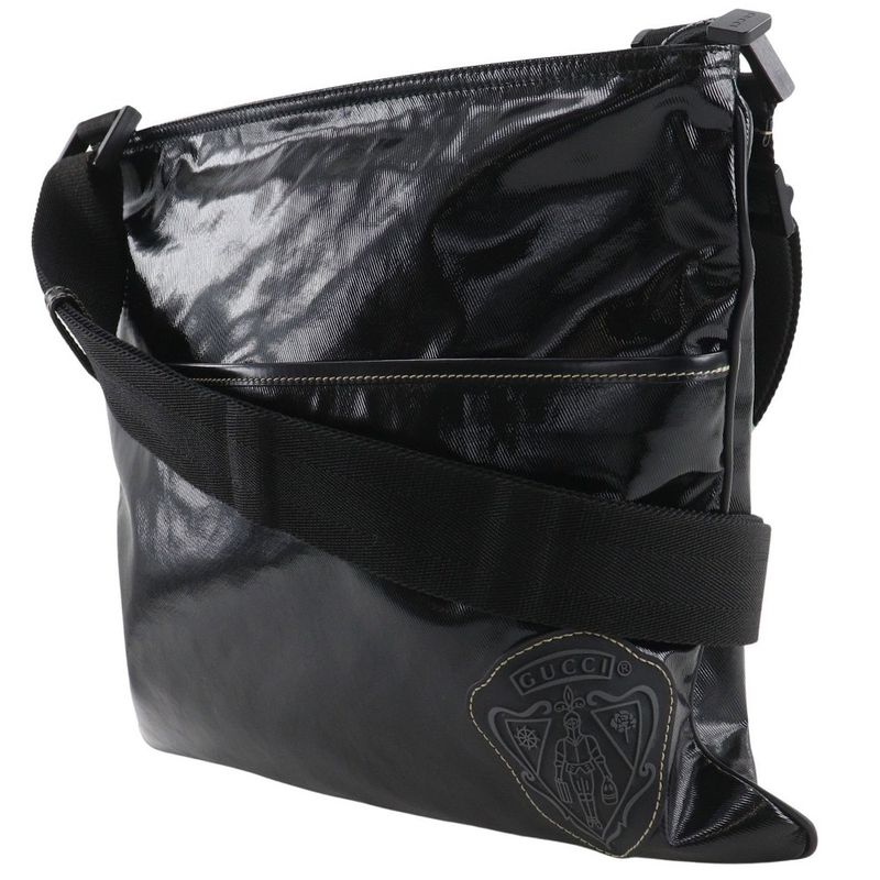 Gucci Cles Store Emblem Black Shoulder Bag — view 2