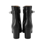 Hermes Boots Saint Germain Calf Leather 36 Shoes Black — view 3