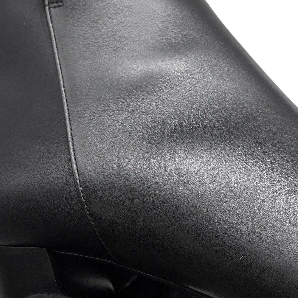 Hermes Boots Saint Germain Calf Leather 36 Shoes Black — view 6