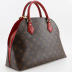 Louis Vuitton Alma Into Bag 2-Way Shoulder Monogram Canvas Rouge Brown — view 3