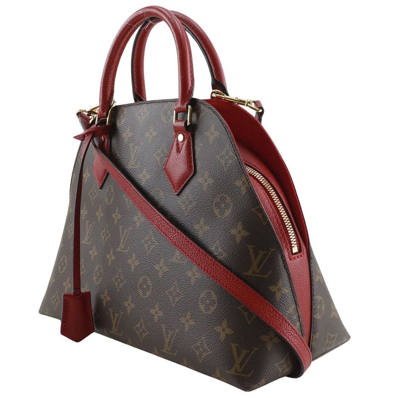 Louis Vuitton Alma Into Bag 2-Way Shoulder Monogram Canvas Rouge Brown — view 2