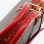 Louis Vuitton Alma Into Bag 2-Way Shoulder Monogram Canvas Rouge Brown — view 5