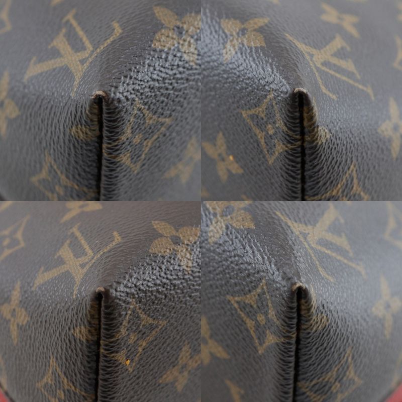 Louis Vuitton Alma Into Bag 2-Way Shoulder Monogram Canvas Rouge Brown — view 4