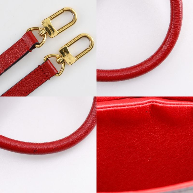 Louis Vuitton Alma Into Bag 2-Way Shoulder Monogram Canvas Rouge Brown — view 8