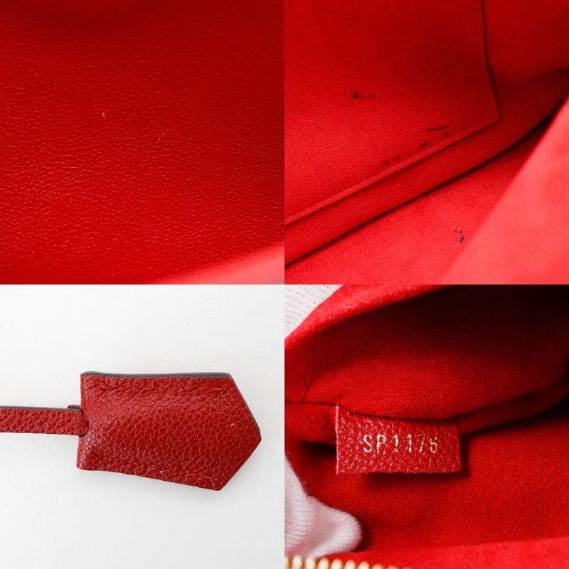 Louis Vuitton Alma Into Bag 2-Way Shoulder Monogram Canvas Rouge Brown — view 9