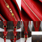 Louis Vuitton Alma Into Bag 2-Way Shoulder Monogram Canvas Rouge Brown — view 7