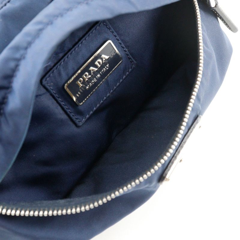 Prada Waist Pouch Body Bag Nylon Navy — view 6