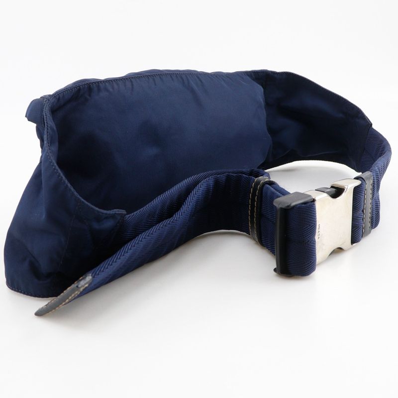 Prada Waist Pouch Body Bag Nylon Navy — view 3