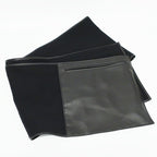 Loewe Shawl Muffler With Pocket Black Leather Cashgora Apparel Scarf — view 9