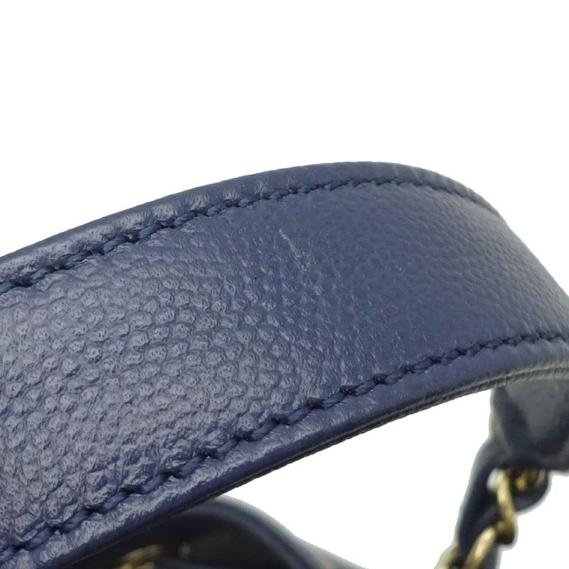 Chanel Shoulder Deauville Caviar Navy Bag — view 9