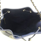 Chanel Shoulder Deauville Caviar Navy Bag — view 7