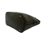 Celine Vintage Macadam Blason Triomphe Pattern Leather Handbag Mini Tote Bag — view 9