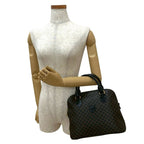 Celine Vintage Macadam Blason Triomphe Pattern Leather Handbag Mini Tote Bag — view 3