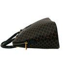 Celine Vintage Macadam Blason Triomphe Pattern Leather Handbag Mini Tote Bag — view 6