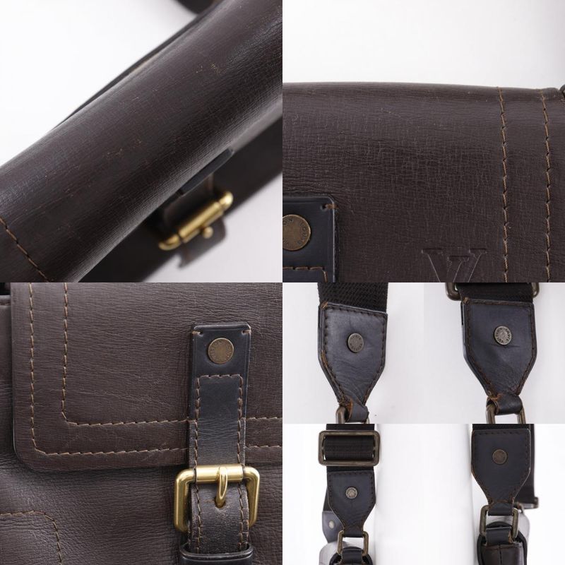 Louis Vuitton Yuma Utah Line Leather Brown Th2078 Shoulder Bag — view 8
