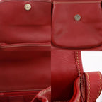 Gucci Vintage Interlocking G 001.904.1059 Calf Red Shoulder Bag — view 9