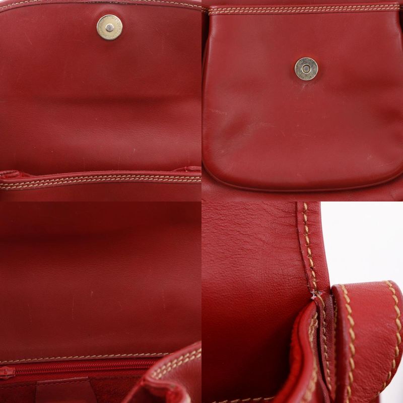 Gucci Vintage Interlocking G 001.904.1059 Calf Red Shoulder Bag — view 9