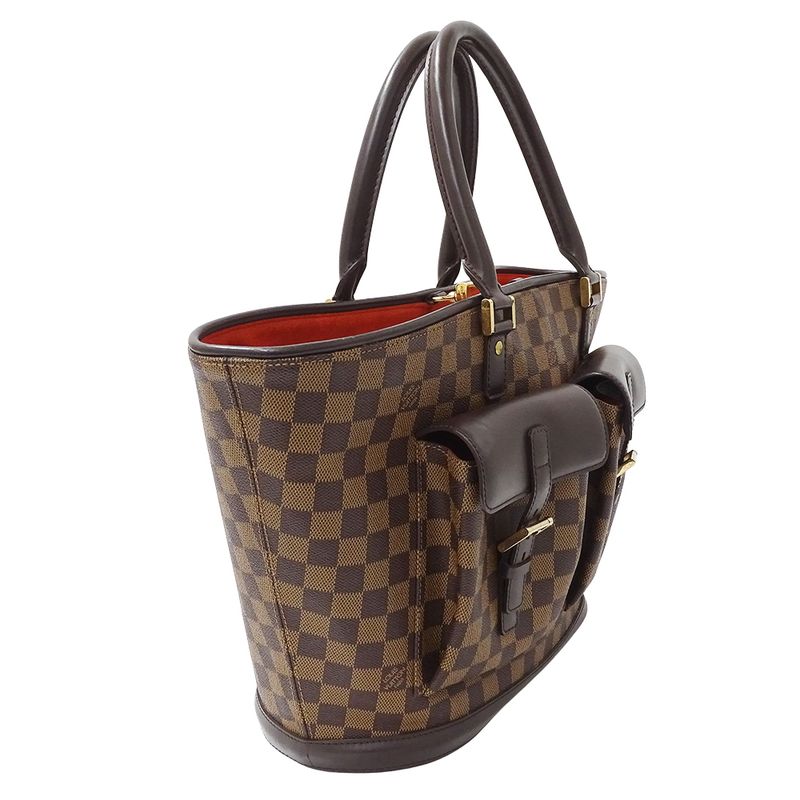 Louis Vuitton Bag Damier Tote Manosque GM Brown Large — view 4