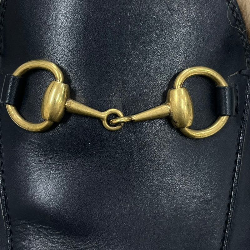 Gucci Princetown Horsebit Leather Loafers Black — view 8