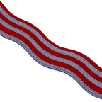 Fendi Long Strap You Shoulder Accessory Wave Suede Leather Red Purple — view 4