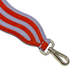 Fendi Long Strap You Shoulder Accessory Wave Suede Leather Red Purple — view 8