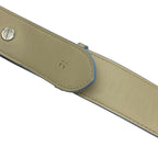 Fendi Long Strap You Shoulder Accessory ROMA Logo Leather Silver Beige — view 7