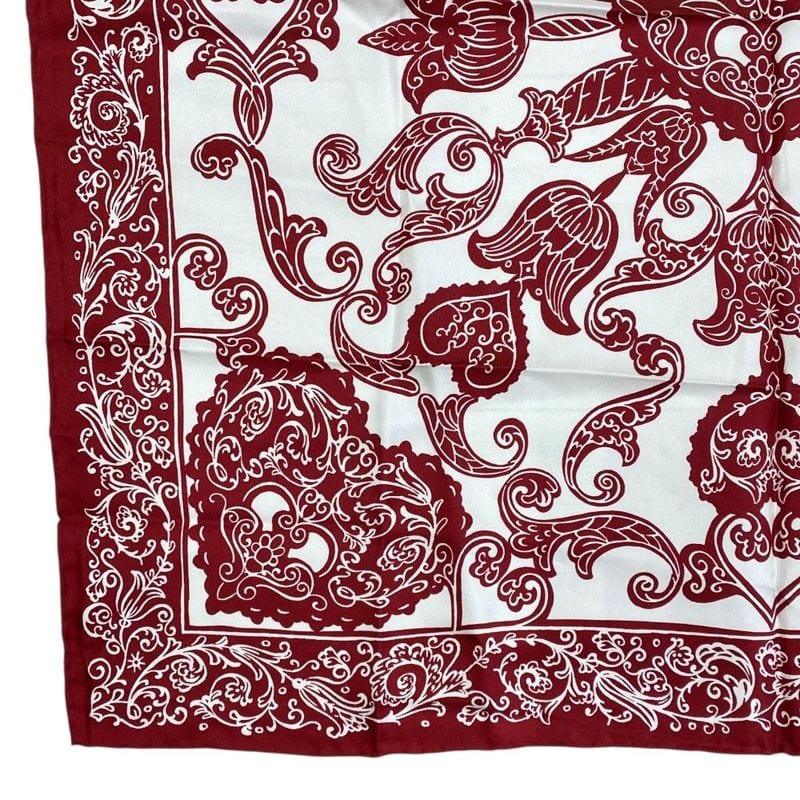 Christian Dior Scarf Accessory Silk Logo Bandana Pattern All Over White — view 6