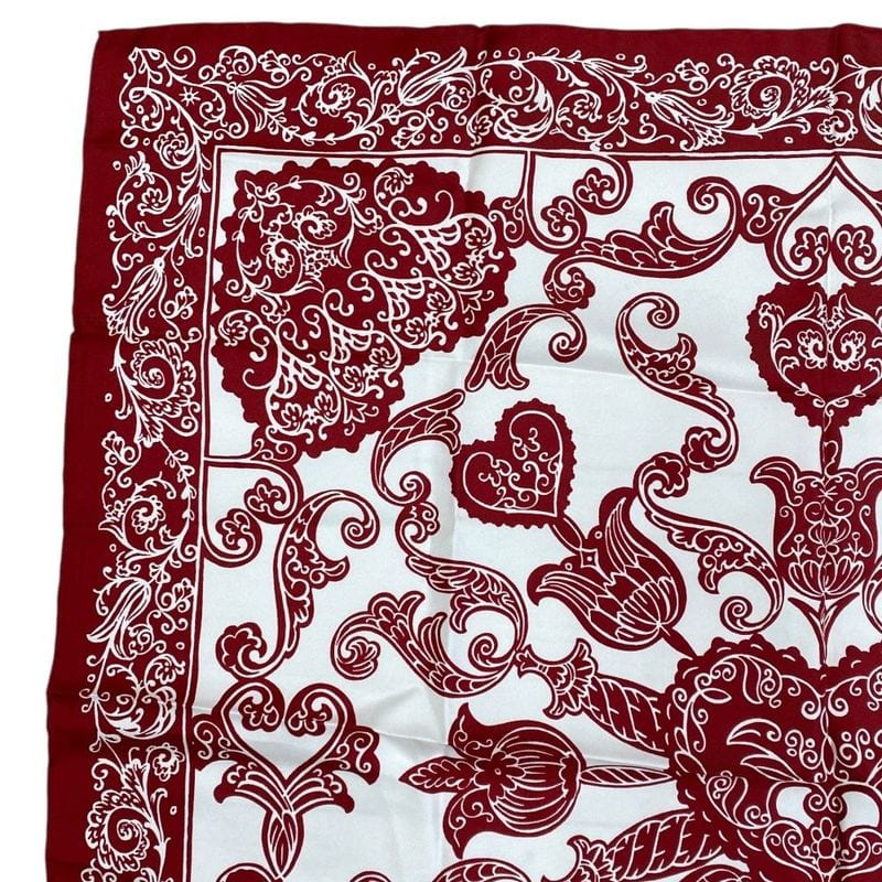 Christian Dior Scarf Accessory Silk Logo Bandana Pattern All Over White — view 2
