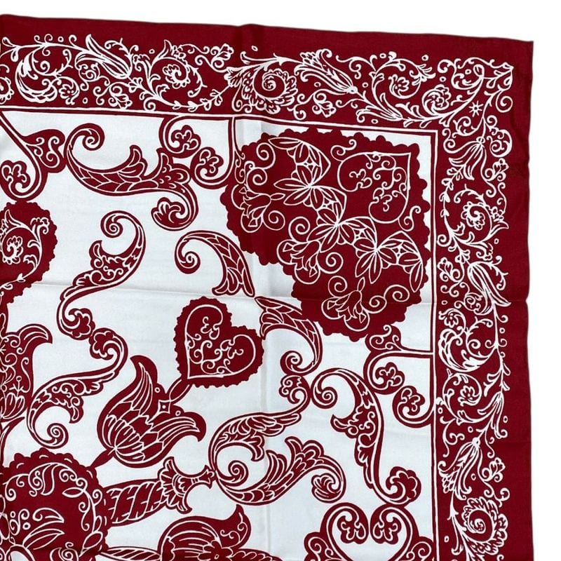 Christian Dior Scarf Accessory Silk Logo Bandana Pattern All Over White — view 3