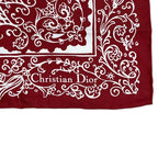 Christian Dior Scarf Accessory Silk Logo Bandana Pattern All Over White — view 5