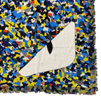 Fendi Bugs Monster Scarf Shawl Large Accessory Silk Logo All Over Pattern — view 3