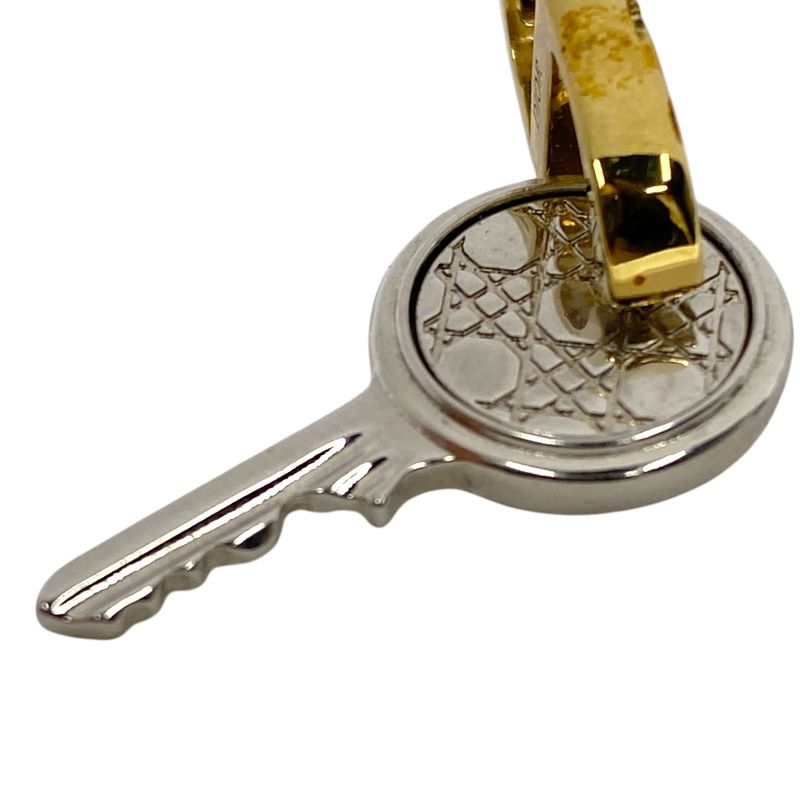 Christian Dior Cannage Key Motif CD Logo Single Earrings Hoop Accessori — view 7