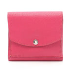 Hermes Trifold Wallet Till Rose Shocking Leather