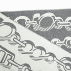 Hermes Muffler Dore Bagle Gray 100% Cashmere Fringe Accessories Scarf — view 9