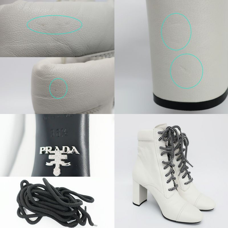 Prada Short Boots White Size 36.5 — view 9