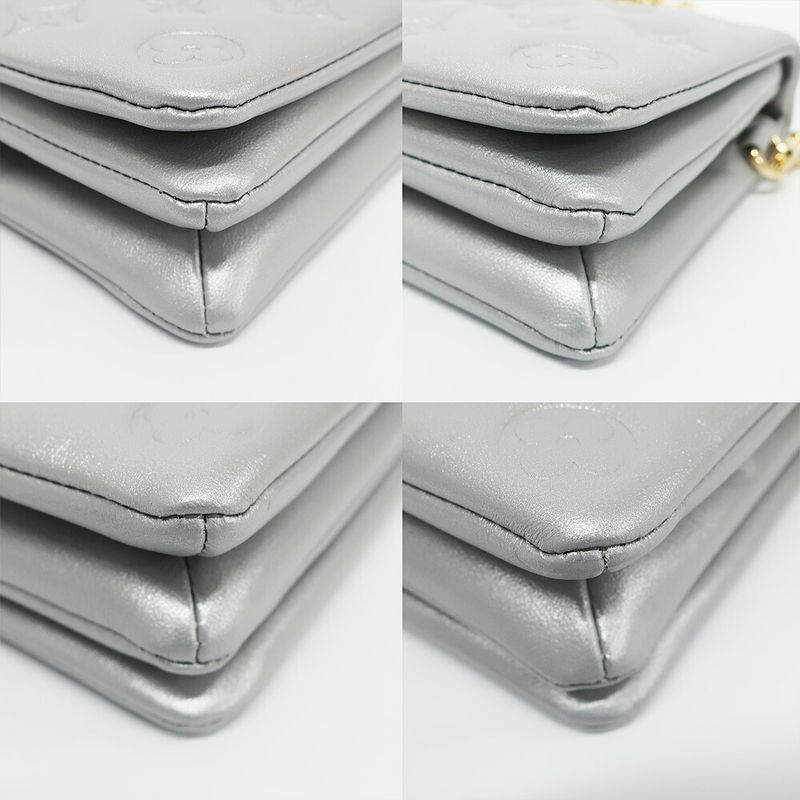Louis Vuitton Pochette Cousin Shoulder Bag Monogram Silver — view 6