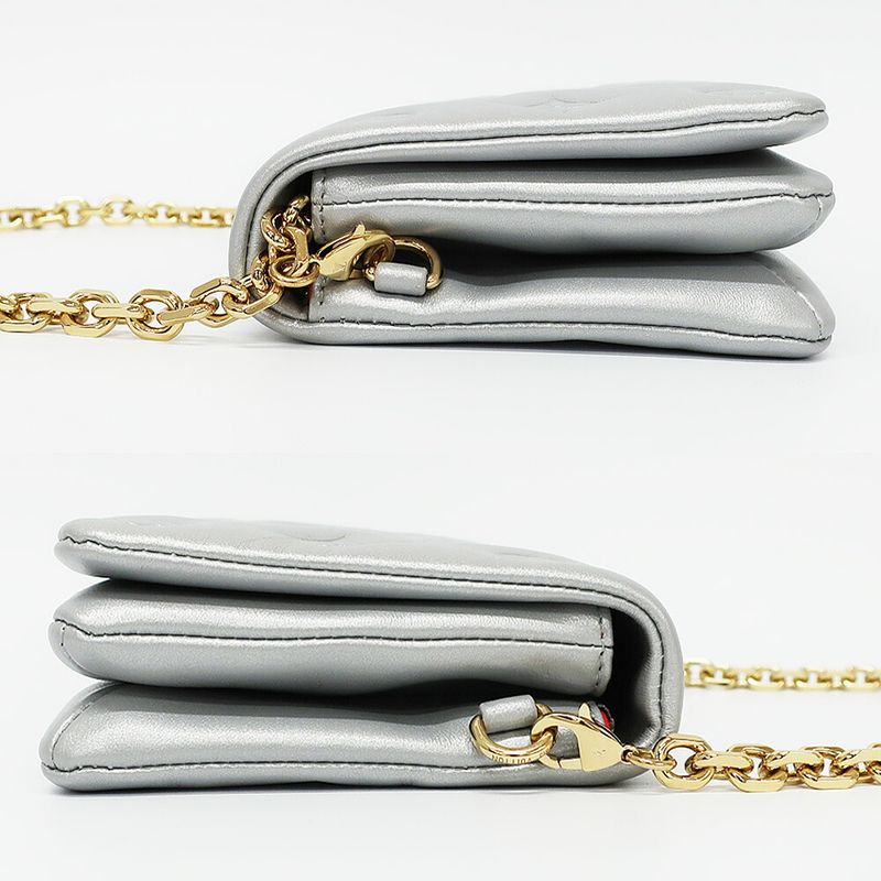 Louis Vuitton Pochette Cousin Shoulder Bag Monogram Silver — view 5