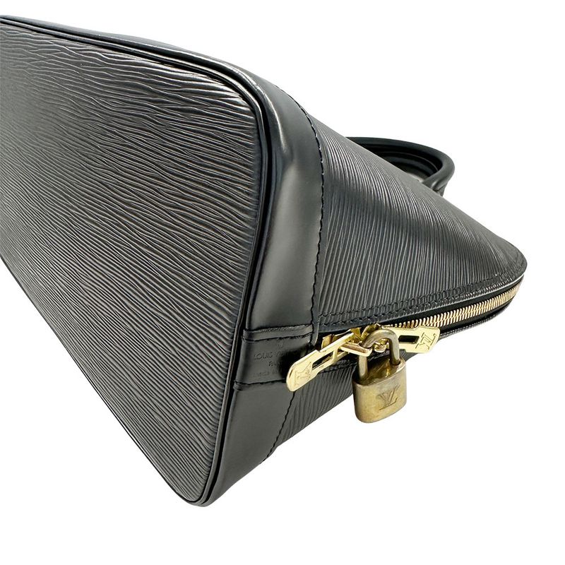Louis Vuitton Bag Handbag Epi Alma Leather Noir Black — view 5