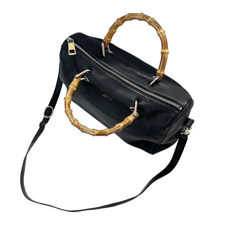 Gucci Bag Bamboo Shoulder 2-Way Leather Black — view 7