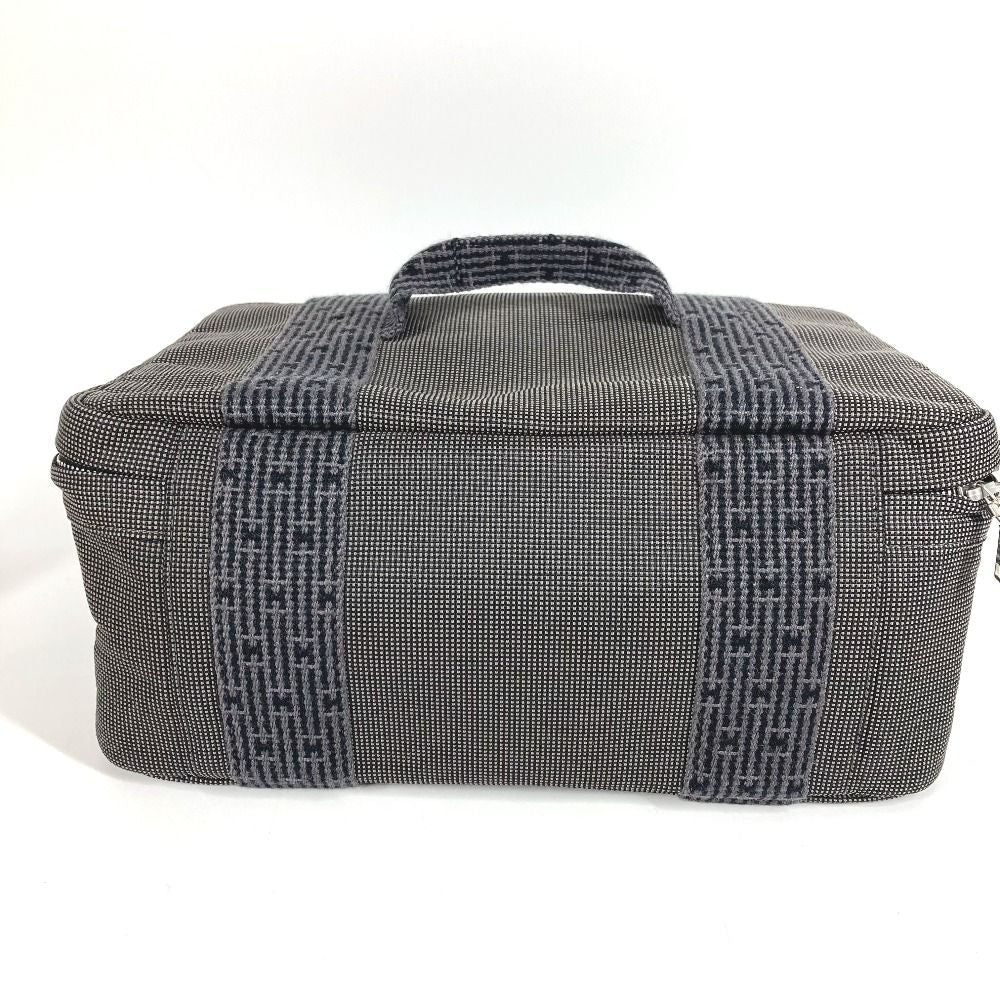 Hermes Pouch Her Line Vanity Bag Canvas Gray — view 4