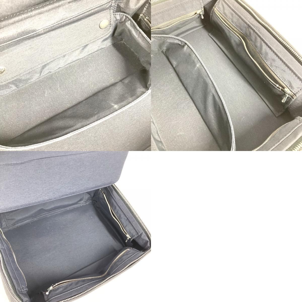 Hermes Pouch Her Line Vanity Bag Canvas Gray — view 2
