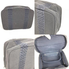 Hermes Pouch Her Line Vanity Bag Canvas Gray — view 8